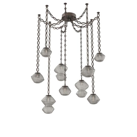 Levi Wilson Mesa 17 Inch Multi Pendant Light by Hammerton Studio