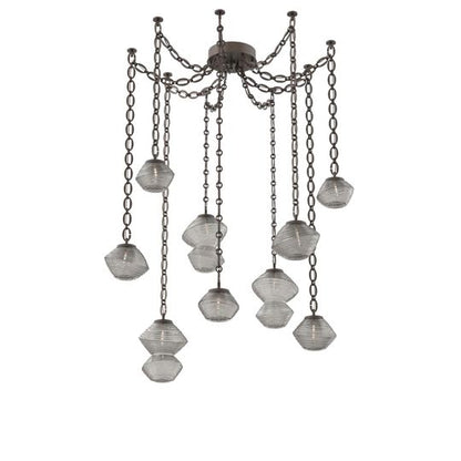 Levi Wilson Mesa 17 Inch Multi Pendant Light by Hammerton Studio