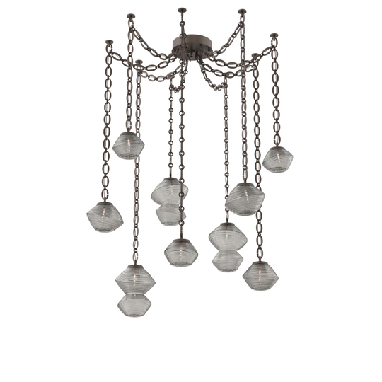 Levi Wilson Mesa 17 Inch Multi Pendant Light by Hammerton Studio