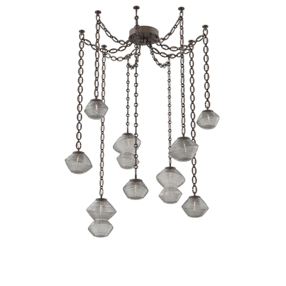 Levi Wilson Mesa 17 Inch Multi Pendant Light by Hammerton Studio