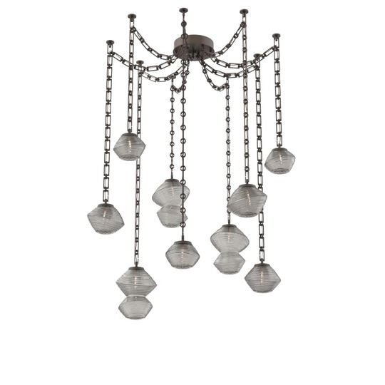 Levi Wilson Mesa 17 Inch Multi Pendant Light by Hammerton Studio