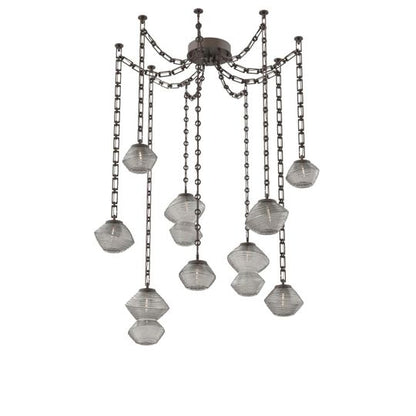 Levi Wilson Mesa 17 Inch Multi Pendant Light by Hammerton Studio