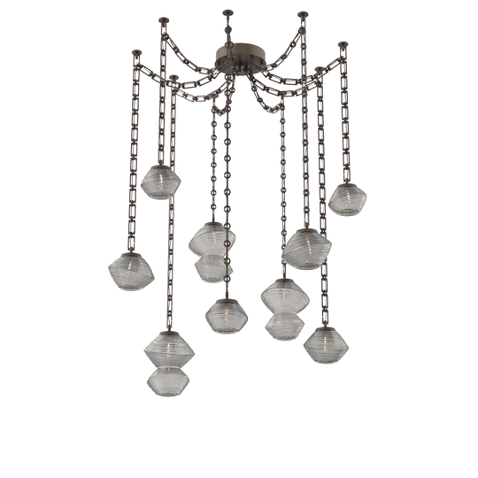 Levi Wilson Mesa 17 Inch Multi Pendant Light by Hammerton Studio