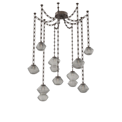 Levi Wilson Mesa 17 Inch Multi Pendant Light by Hammerton Studio