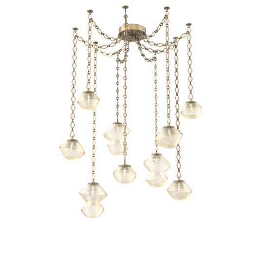 Levi Wilson Mesa 17 Inch Multi Pendant Light by Hammerton Studio
