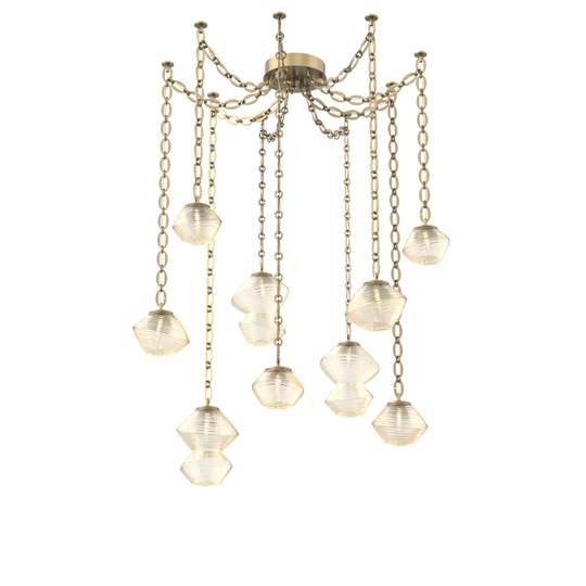 Levi Wilson Mesa 17 Inch Multi Pendant Light by Hammerton Studio