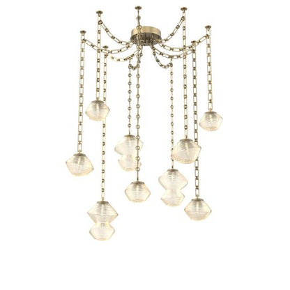 Levi Wilson Mesa 17 Inch Multi Pendant Light by Hammerton Studio