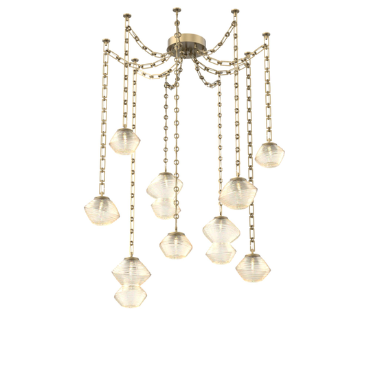 Levi Wilson Mesa 17 Inch Multi Pendant Light by Hammerton Studio