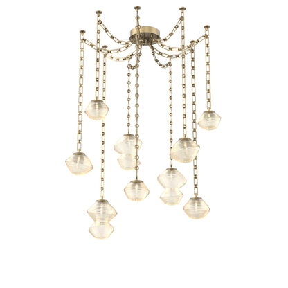 Levi Wilson Mesa 17 Inch Multi Pendant Light by Hammerton Studio