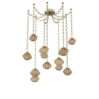 Levi Wilson Mesa 17 Inch Multi Pendant Light by Hammerton Studio