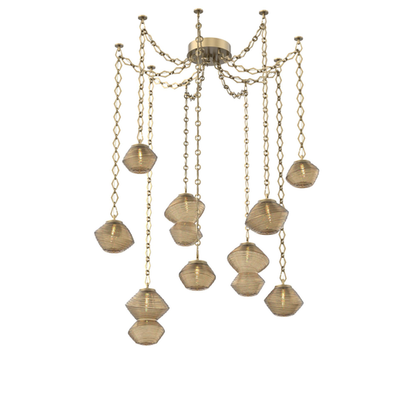 Levi Wilson Mesa 17 Inch Multi Pendant Light by Hammerton Studio