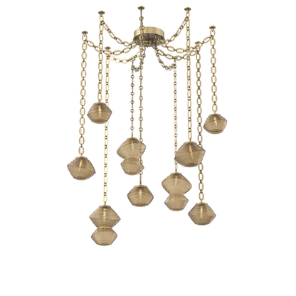 Levi Wilson Mesa 17 Inch Multi Pendant Light by Hammerton Studio