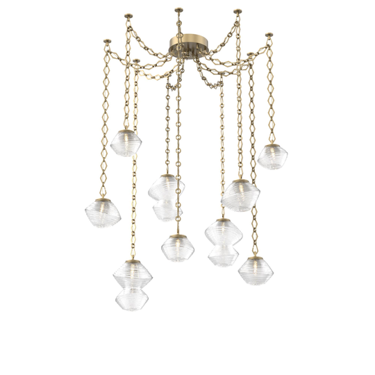 Levi Wilson Mesa 17 Inch Multi Pendant Light by Hammerton Studio