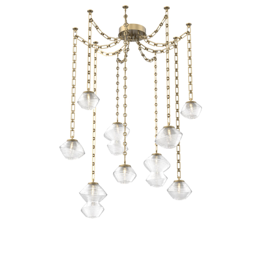 Levi Wilson Mesa 17 Inch Multi Pendant Light by Hammerton Studio