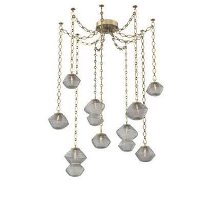 Levi Wilson Mesa 17 Inch Multi Pendant Light by Hammerton Studio