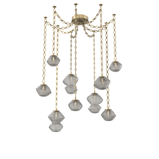 Levi Wilson Mesa 17 Inch Multi Pendant Light by Hammerton Studio