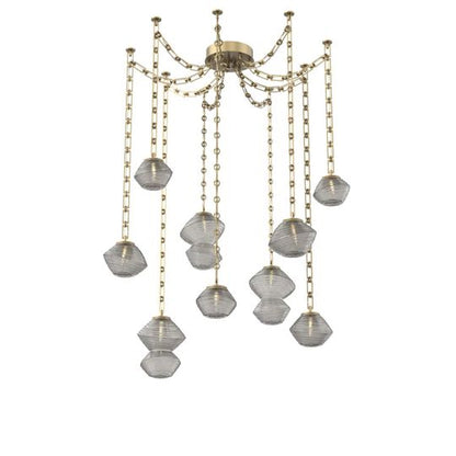 Levi Wilson Mesa 17 Inch Multi Pendant Light by Hammerton Studio