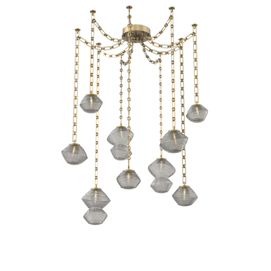 Levi Wilson Mesa 17 Inch Multi Pendant Light by Hammerton Studio