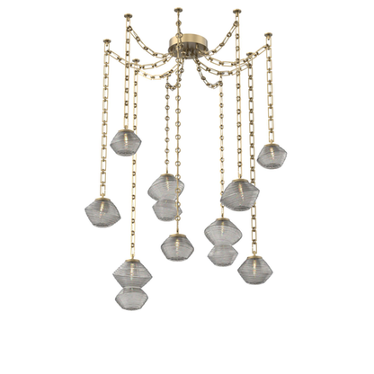 Levi Wilson Mesa 17 Inch Multi Pendant Light by Hammerton Studio