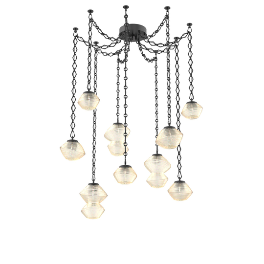 Levi Wilson Mesa 17 Inch Multi Pendant Light by Hammerton Studio