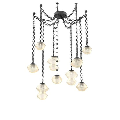 Levi Wilson Mesa 17 Inch Multi Pendant Light by Hammerton Studio