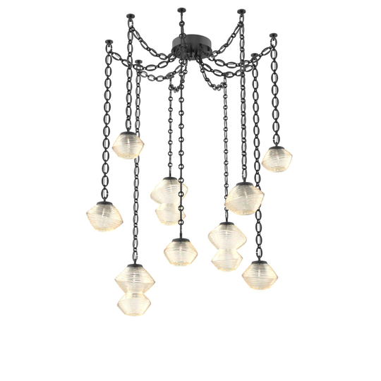Levi Wilson Mesa 17 Inch Multi Pendant Light by Hammerton Studio