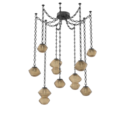Levi Wilson Mesa 17 Inch Multi Pendant Light by Hammerton Studio