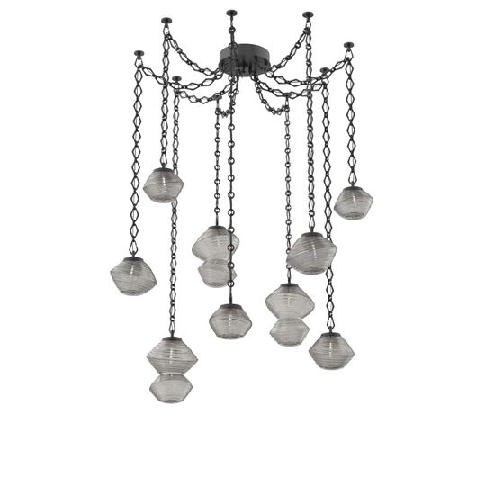 Levi Wilson Mesa 17 Inch Multi Pendant Light by Hammerton Studio