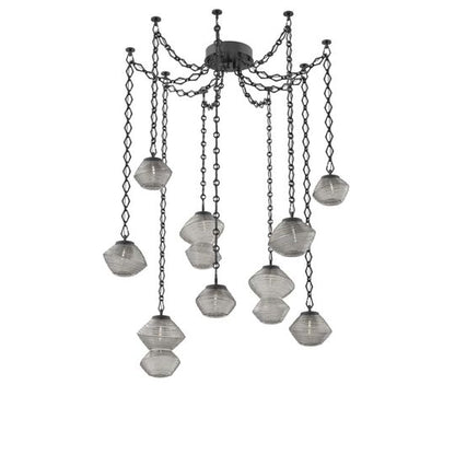 Levi Wilson Mesa 17 Inch Multi Pendant Light by Hammerton Studio
