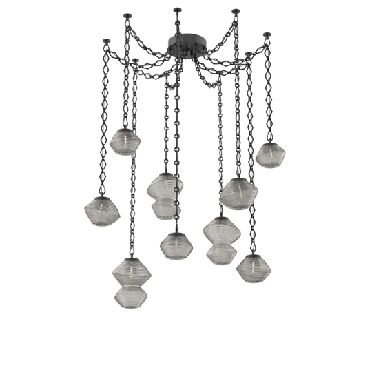 Levi Wilson Mesa 17 Inch Multi Pendant Light by Hammerton Studio
