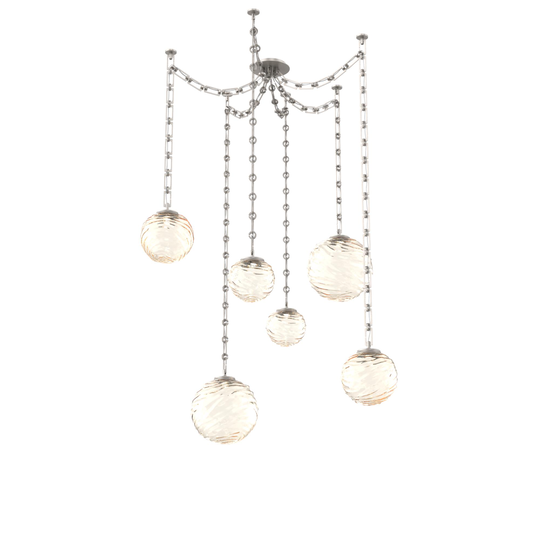 Levi Wilson Gaia 19 Inch Multi Pendant Light by Hammerton Studio