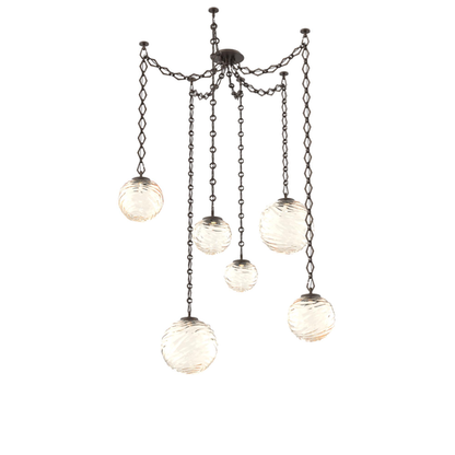 Levi Wilson Gaia 19 Inch Multi Pendant Light by Hammerton Studio