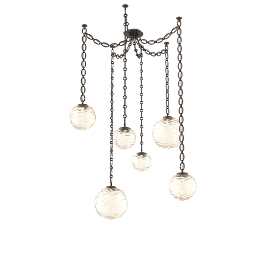 Levi Wilson Gaia 19 Inch Multi Pendant Light by Hammerton Studio