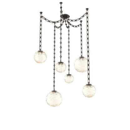 Levi Wilson Gaia 19 Inch Multi Pendant Light by Hammerton Studio