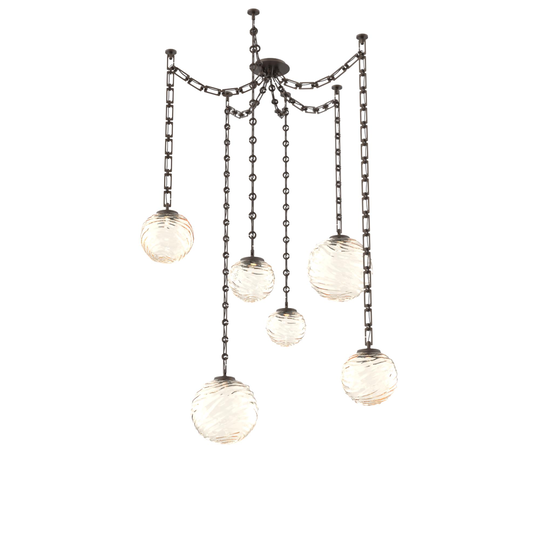 Levi Wilson Gaia 19 Inch Multi Pendant Light by Hammerton Studio