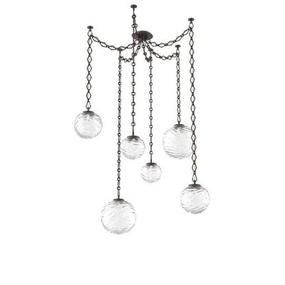 Levi Wilson Gaia 19 Inch Multi Pendant Light by Hammerton Studio