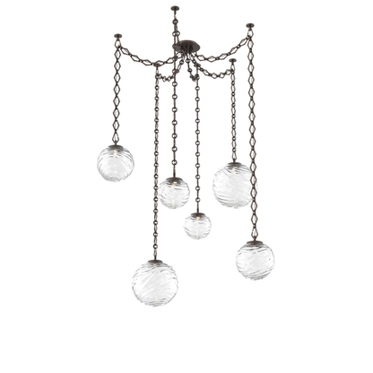 Levi Wilson Gaia 19 Inch Multi Pendant Light by Hammerton Studio