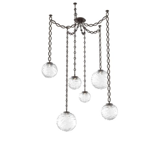 Levi Wilson Gaia 19 Inch Multi Pendant Light by Hammerton Studio