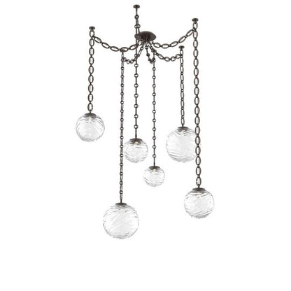 Levi Wilson Gaia 19 Inch Multi Pendant Light by Hammerton Studio