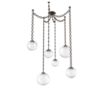 Levi Wilson Gaia 19 Inch Multi Pendant Light by Hammerton Studio