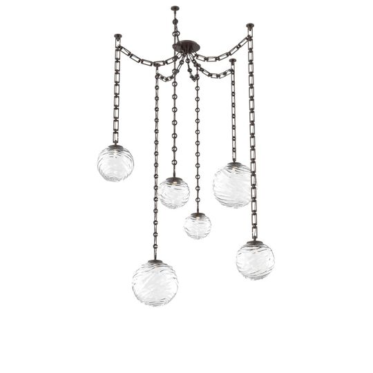 Levi Wilson Gaia 19 Inch Multi Pendant Light by Hammerton Studio