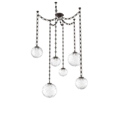 Levi Wilson Gaia 19 Inch Multi Pendant Light by Hammerton Studio