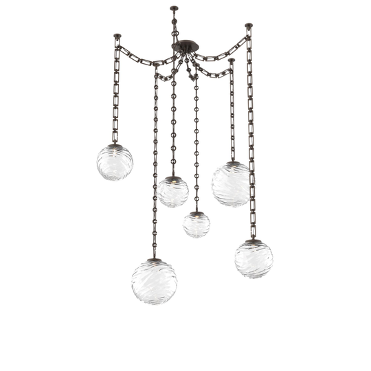 Levi Wilson Gaia 19 Inch Multi Pendant Light by Hammerton Studio