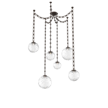 Levi Wilson Gaia 19 Inch Multi Pendant Light by Hammerton Studio