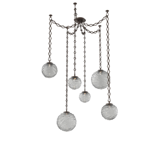 Levi Wilson Gaia 19 Inch Multi Pendant Light by Hammerton Studio