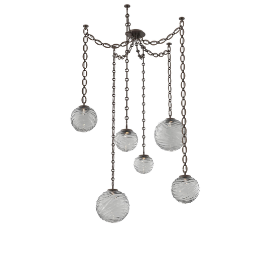 Levi Wilson Gaia 19 Inch Multi Pendant Light by Hammerton Studio