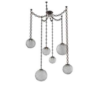 Levi Wilson Gaia 19 Inch Multi Pendant Light by Hammerton Studio