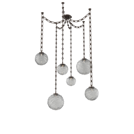 Levi Wilson Gaia 19 Inch Multi Pendant Light by Hammerton Studio