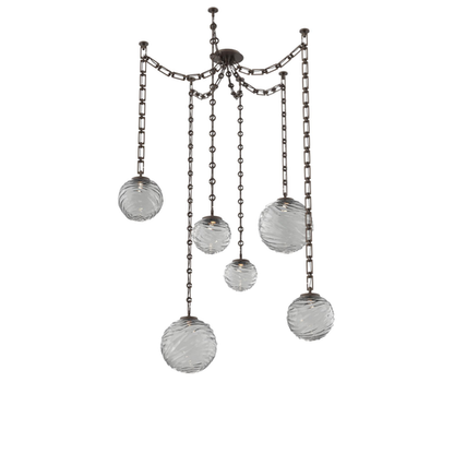 Levi Wilson Gaia 19 Inch Multi Pendant Light by Hammerton Studio