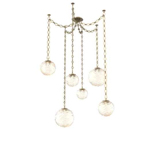 Levi Wilson Gaia 19 Inch Multi Pendant Light by Hammerton Studio
